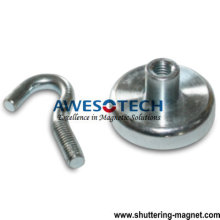 NdFeB Pot Magnets with Open Hook