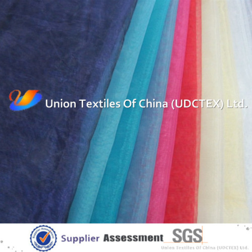 100% Polyester Transparent Tulle Fabric