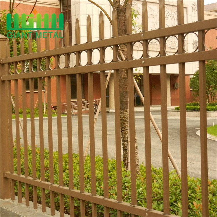 Loop top wrought iron fence