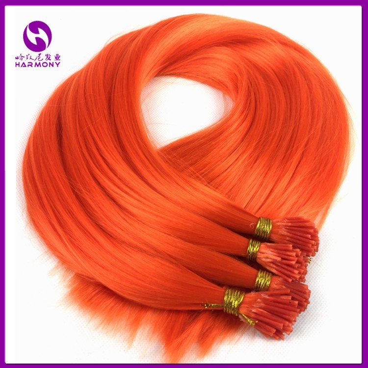XUCHANG HARMONY Synthetic hair wholesale colored synthetic i tip hair