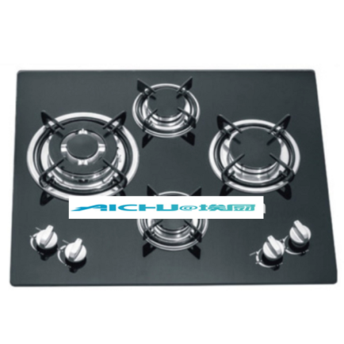 Kaca Tempered 4 Pembakar Gas Hob