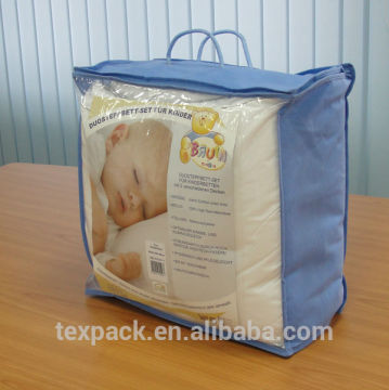 translucent PVC Quilt bag/duvet bag/down comforter bedding packaging bag