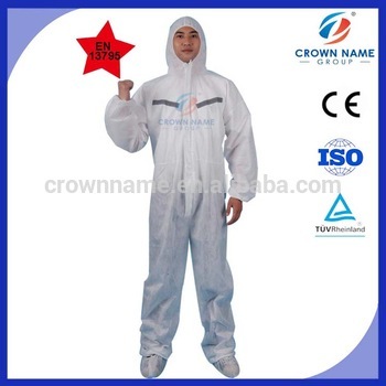 safety protective EN13795 microporous coverall