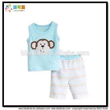 BKD2015 new arrival little boy summer clothes set