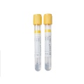 Vacutainer médico del tubo del acero inoxidable de la sangre superior del amarillo del vacío