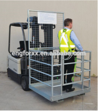 forklift attachment working platform maintenance platform