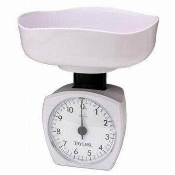 Simple and Portable Design Milk-white Oval Shape Plate Lovely and Useful Electronic Kitchen Scale