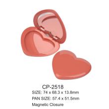 Heart-Shaped Magnetic Closure Plastic Eyeshadow Compact Case CP-2518