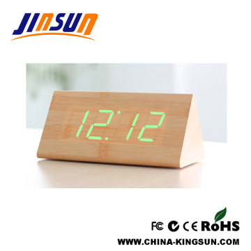 Big Size Triangle Hotel Table Led Clock