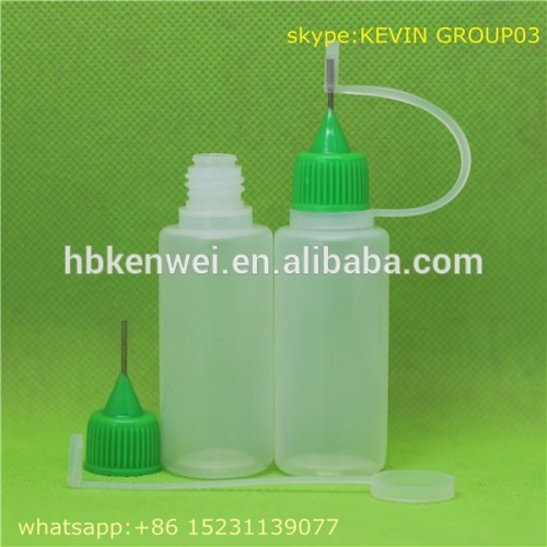 empty plastic bottle 20ml dropper bottle with needle tip and screw cap
