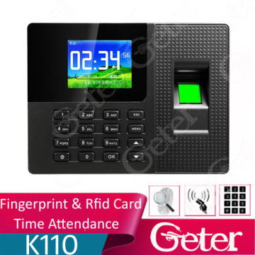 Intelligent RFID reader USB host multi-language software &SDK biometric fingerprint time attedance recorder