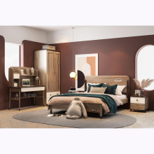 Solid Wood Antique Teen Bedroom Furniture Set