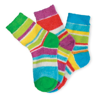 Fluffy Socks Lady Colorful Socks Strip Socks