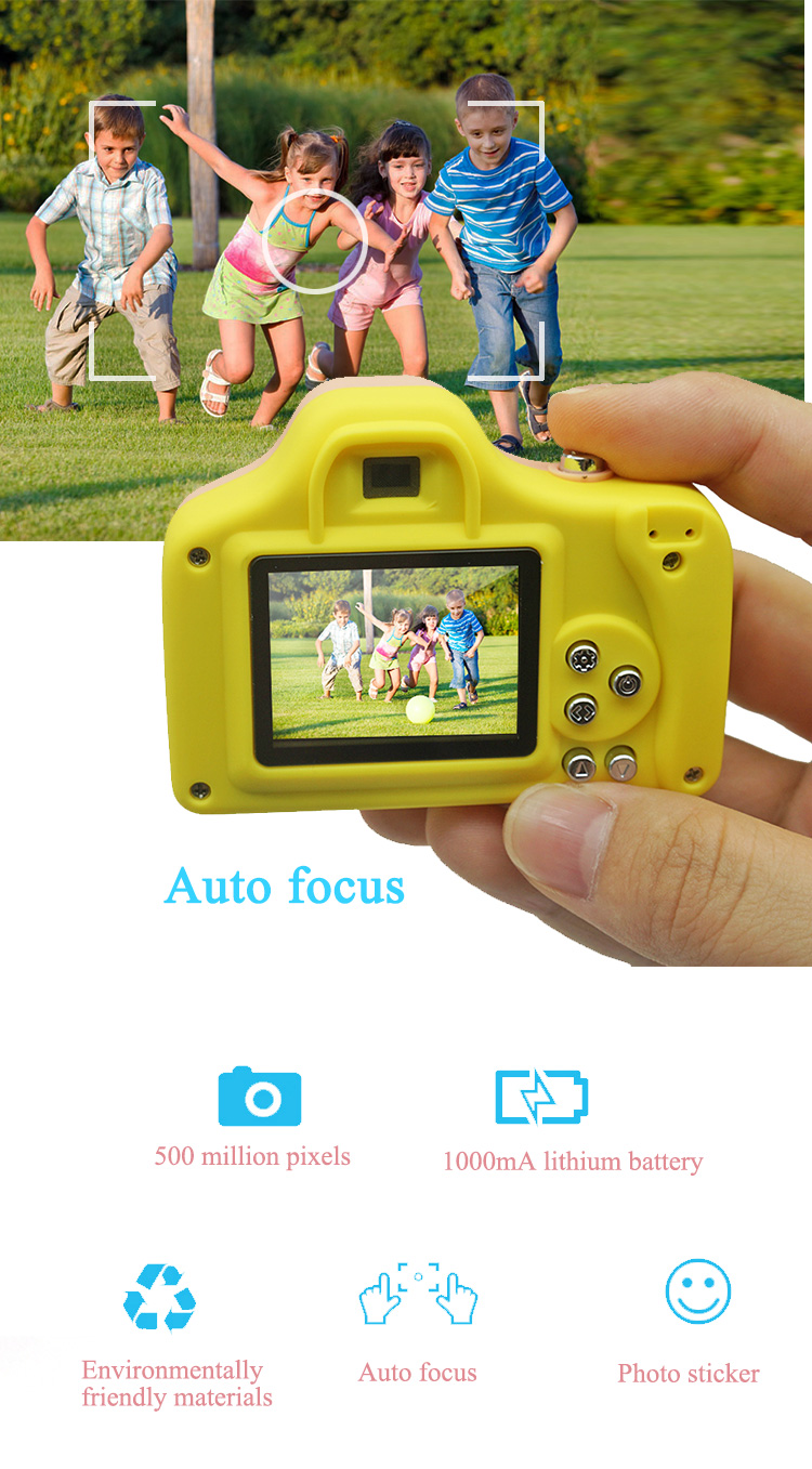 2021 Popular Mini Camera Kids Favor Digital Portable Camera for Outdoor Activities