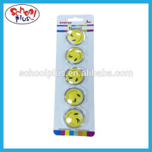 smile face transparent magnet button