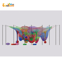 Rainbow Crocheted Indoor Playground for Kids - Affordable Adventure