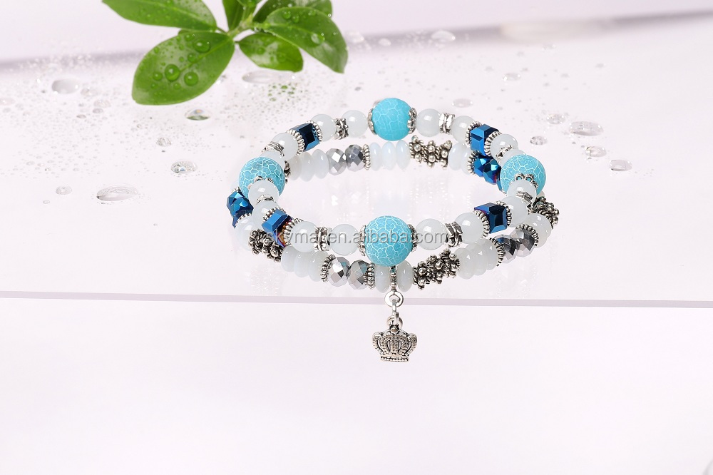 Hot selling Spring color Bracelet set custom beaded bracelets relationship bracelets