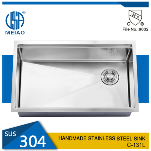 Sink tal-kċina 30inch undermount sink tal-istainless steel