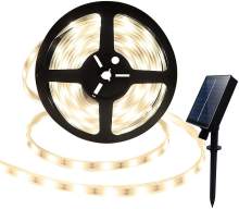 IP65 Waterproof Garden Solar Powered RGB5050 LED Strip Light