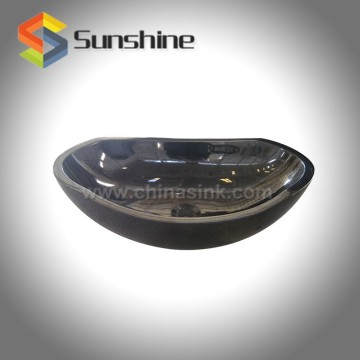 Absolute Black Granite Oval Above Counter Sinks