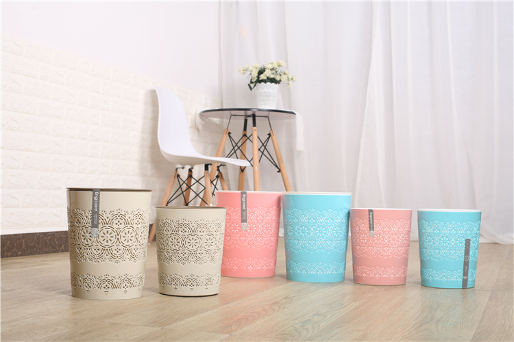 Creative Double-layer Desktop Home Office Plastic Mini Garbage Bin Living Room Paper Basket