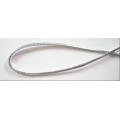 Wholesale cheap braided silver metallic elastic cord