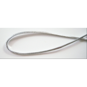 Wholesale cheap braided silver metallic elastic cord