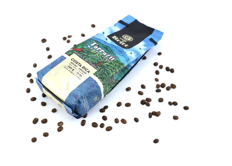 Coffee Bean Package Pouch Bag Printing Wholesale with Valves