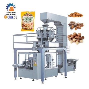 Almond Pecan Macadamia Nuts Granule Doypack Pouch Packing Machine