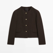 Women's buttoned short jacket