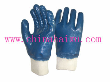 nitrile coating oil resistant work gloves