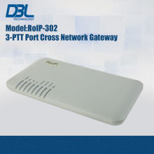 White Dbl Intercom Voip Router , Sip Voip Cross-network Gateway Roip 302