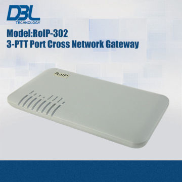 White Dbl Intercom Voip Router , Sip Voip Cross-network Gateway Roip 302