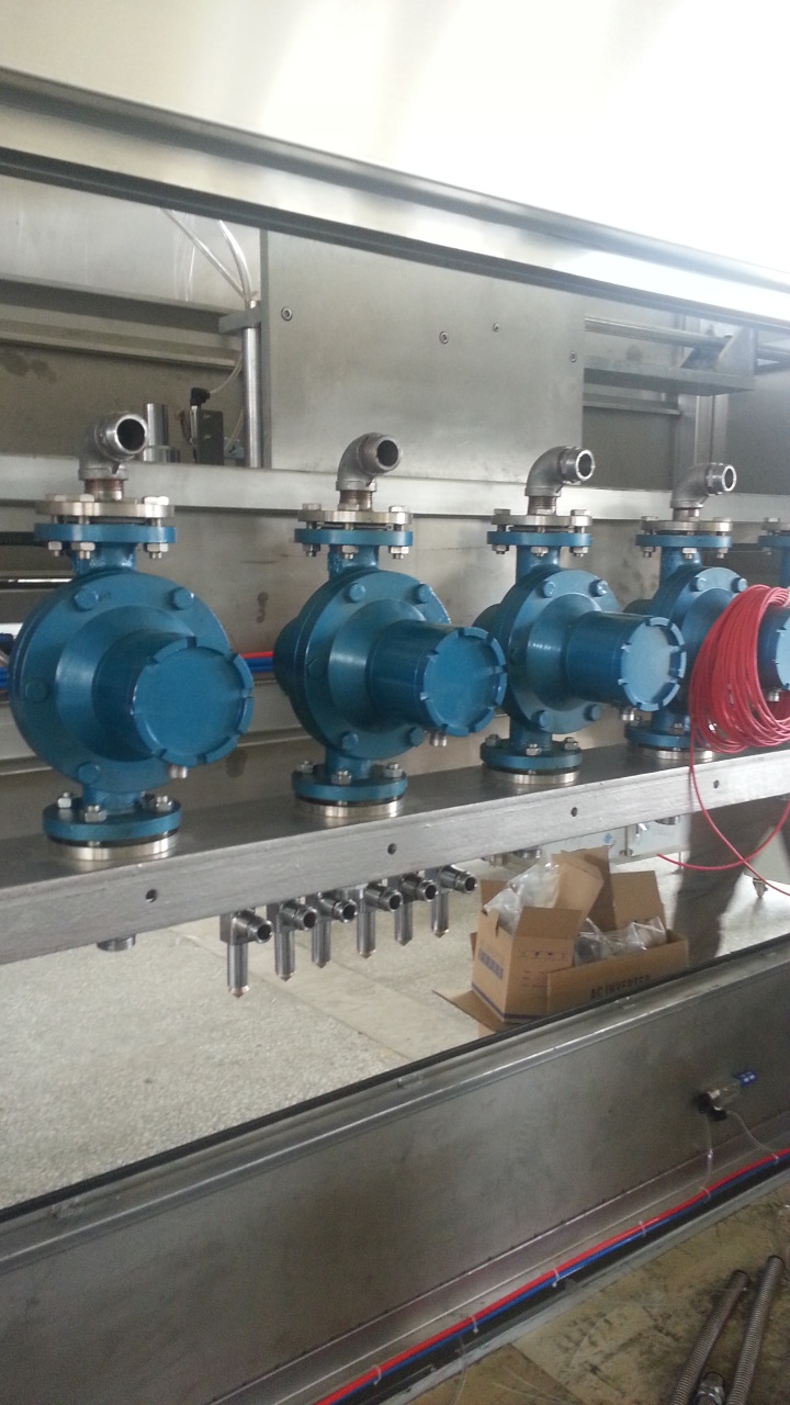 sunflower oil flow measurement used for filling machine