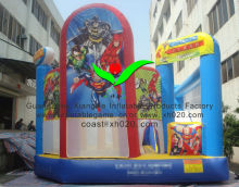 Hot sale commercial grade PVC Tarpaulin ceative CO152 inflatable justice league combo