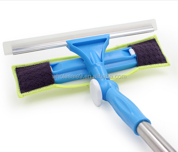 2024 multi-function retractable pole window cleaning mop window squeeze mop
