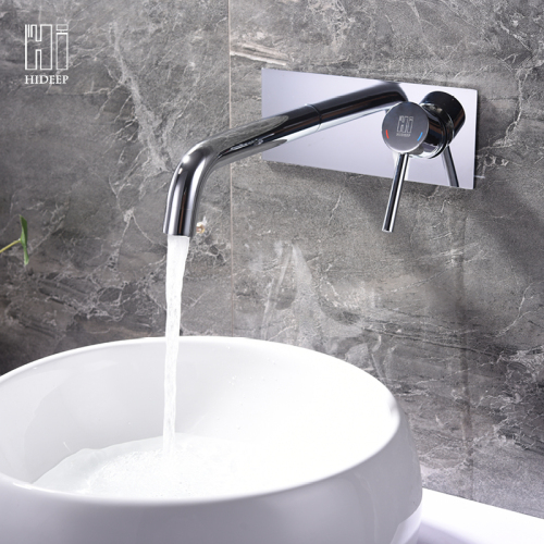 Wall Mount Pure Brass Basin Faucet