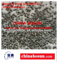 Sand blasting steel grits