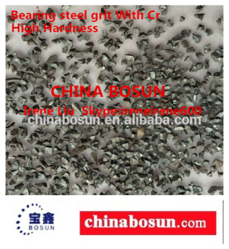 Sand blasting steel grits