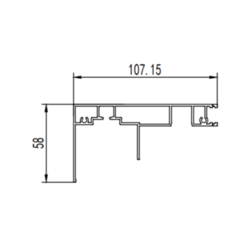 Sliding window aluminium profile extrusion die