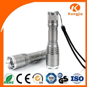 Rechargeable 18650 or AAA Battery Zoomable Emergency Flashlight