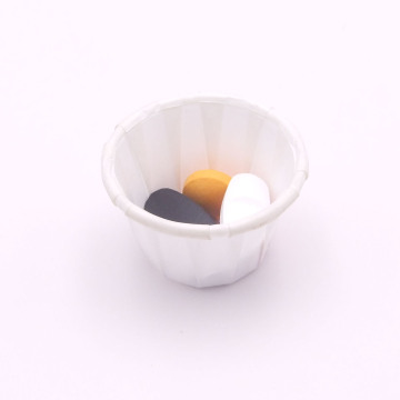Disposable 0.75OZ White Paper Souffle Cups