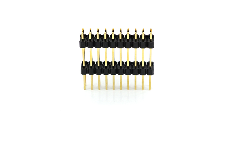 2.54 double row, double plastic straight pin connector