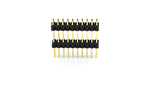 2.54 double row, double plastic straight pin connector