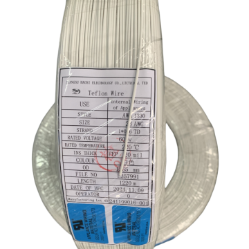 AWM1330 23# FEP White Teflon Wire