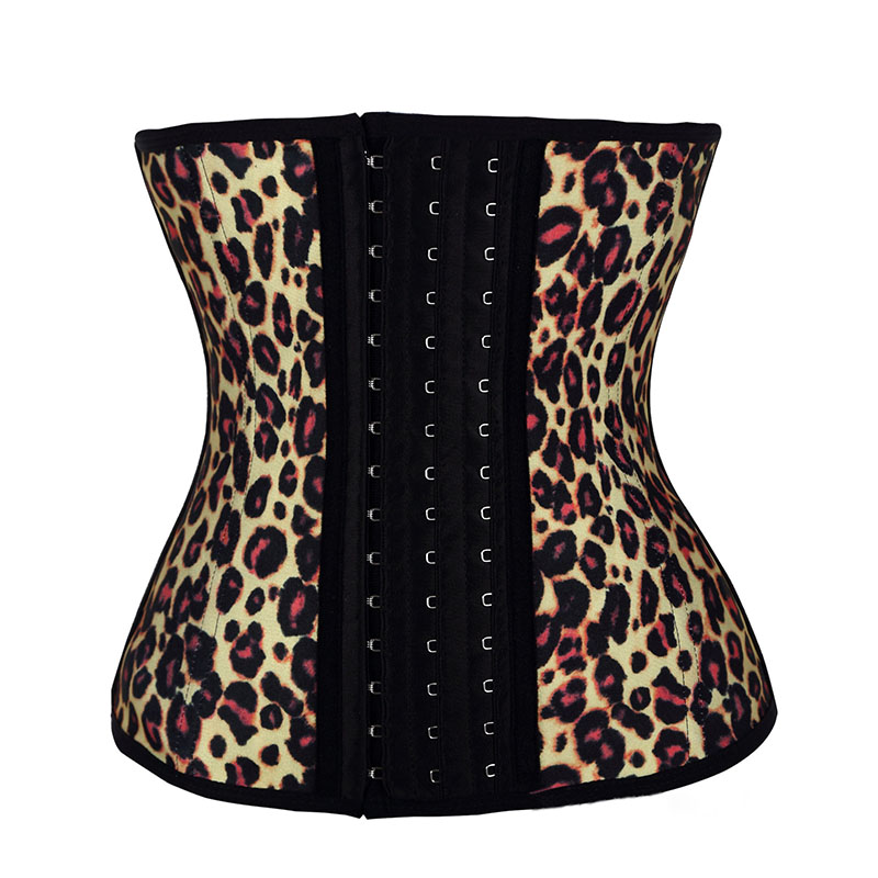 100% Latex Dames Leopard Waist Trainer Shaper