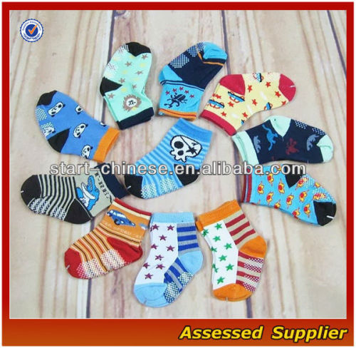 Fashion Design Soft Infant Toddler Anti-slip Sock Skid Bottom/ Anti-Slip Cotton Socks