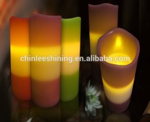 2015 Christmas and New Year's celebration moving and flicker wick LED Candle