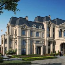 Beige Limestone Cladding: Exterior Projects, Stairs, and Columns