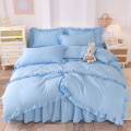 100% Polyester Lembut Softed Microfiber Fabric Bedding Set